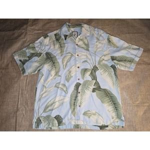 Jamaica Jaxx Men’s Medium blue floral short sleeve